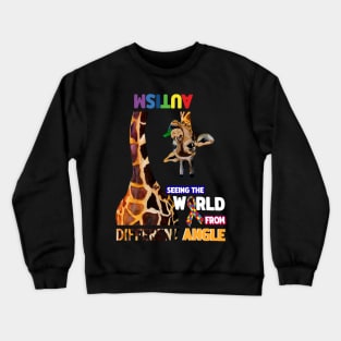 Autism T-ShirtSeeing The World From Different Angle T Crewneck Sweatshirt